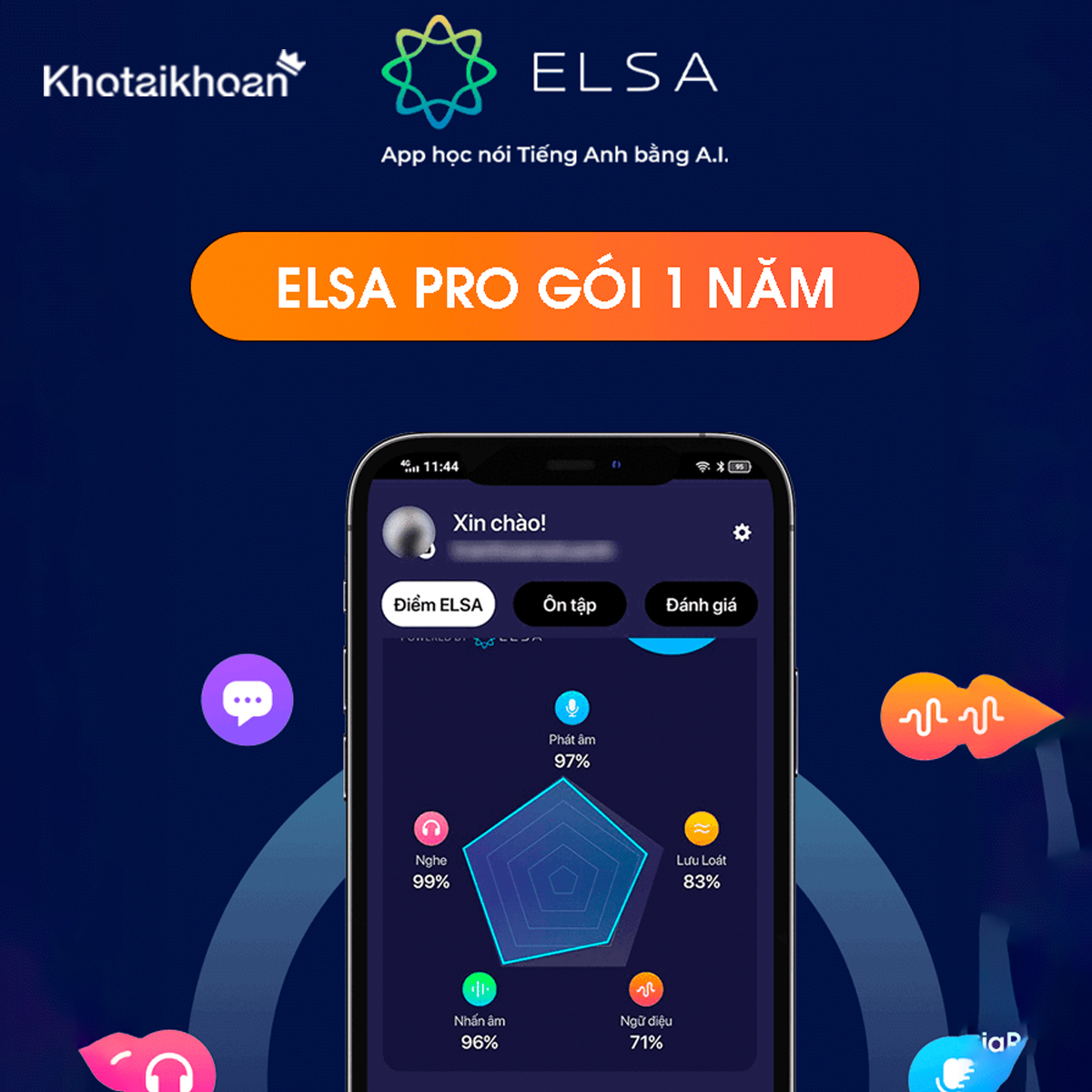 Nâng cấp Elsa Speak 1 năm