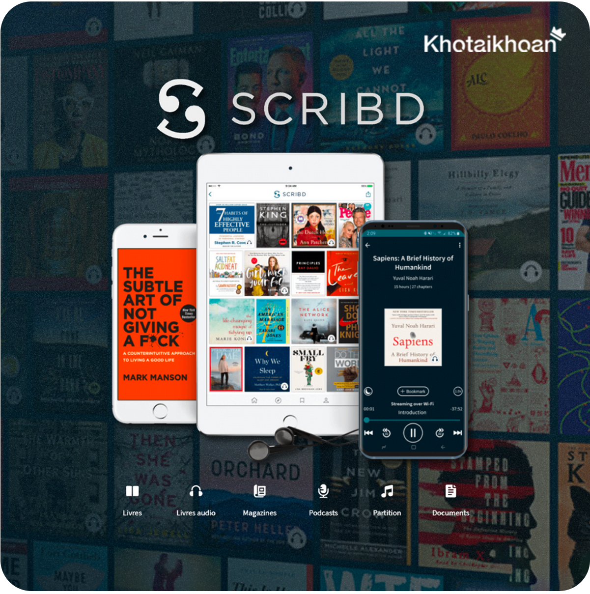 Tài khoản Scribd Premium