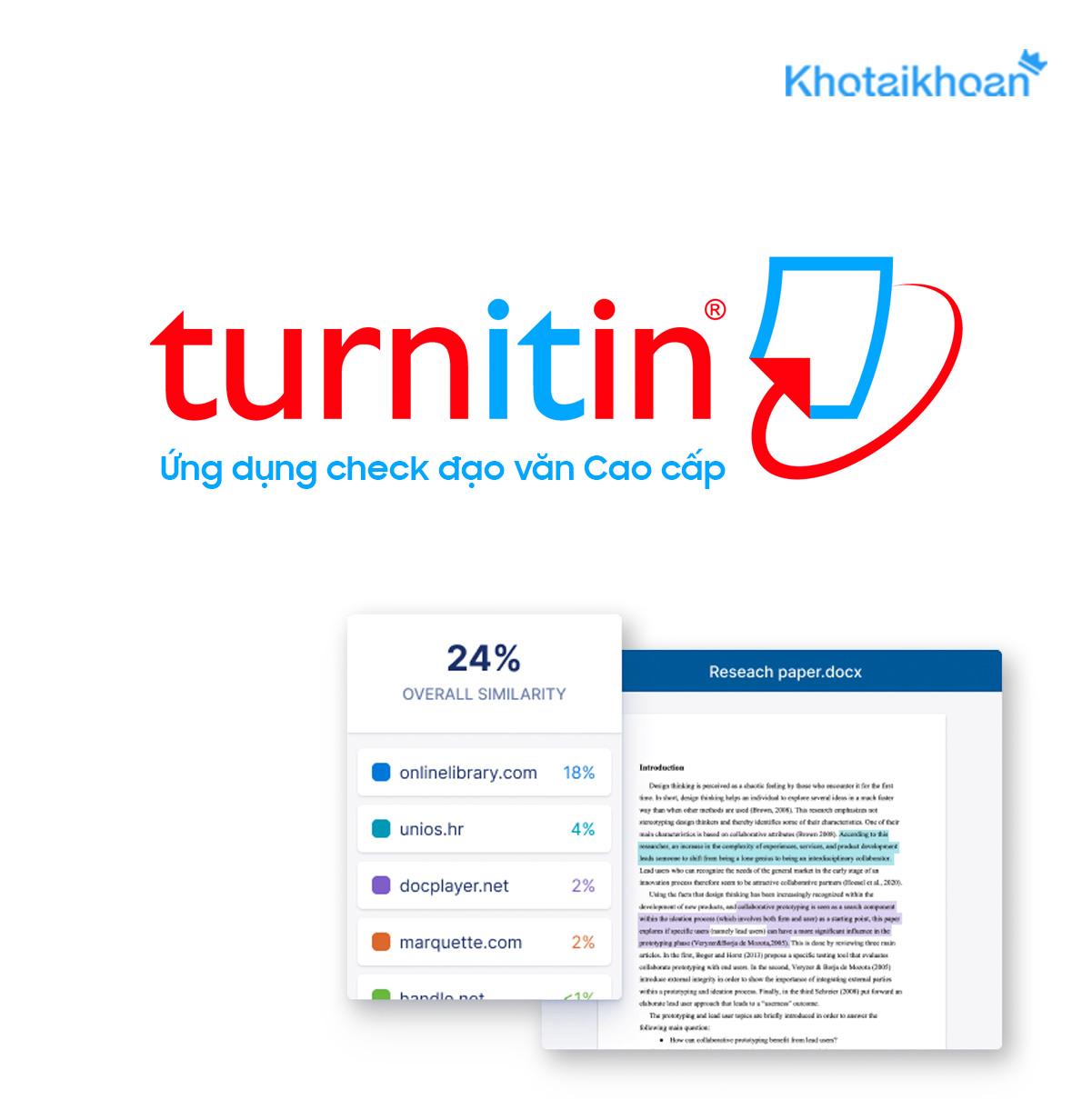 Nâng cấp Turnitin Premium chính chủ