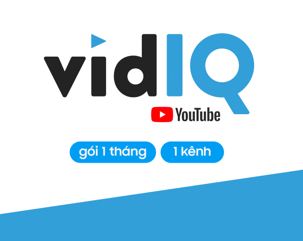 Tài khoản VidIQ Boost (1 kênh)