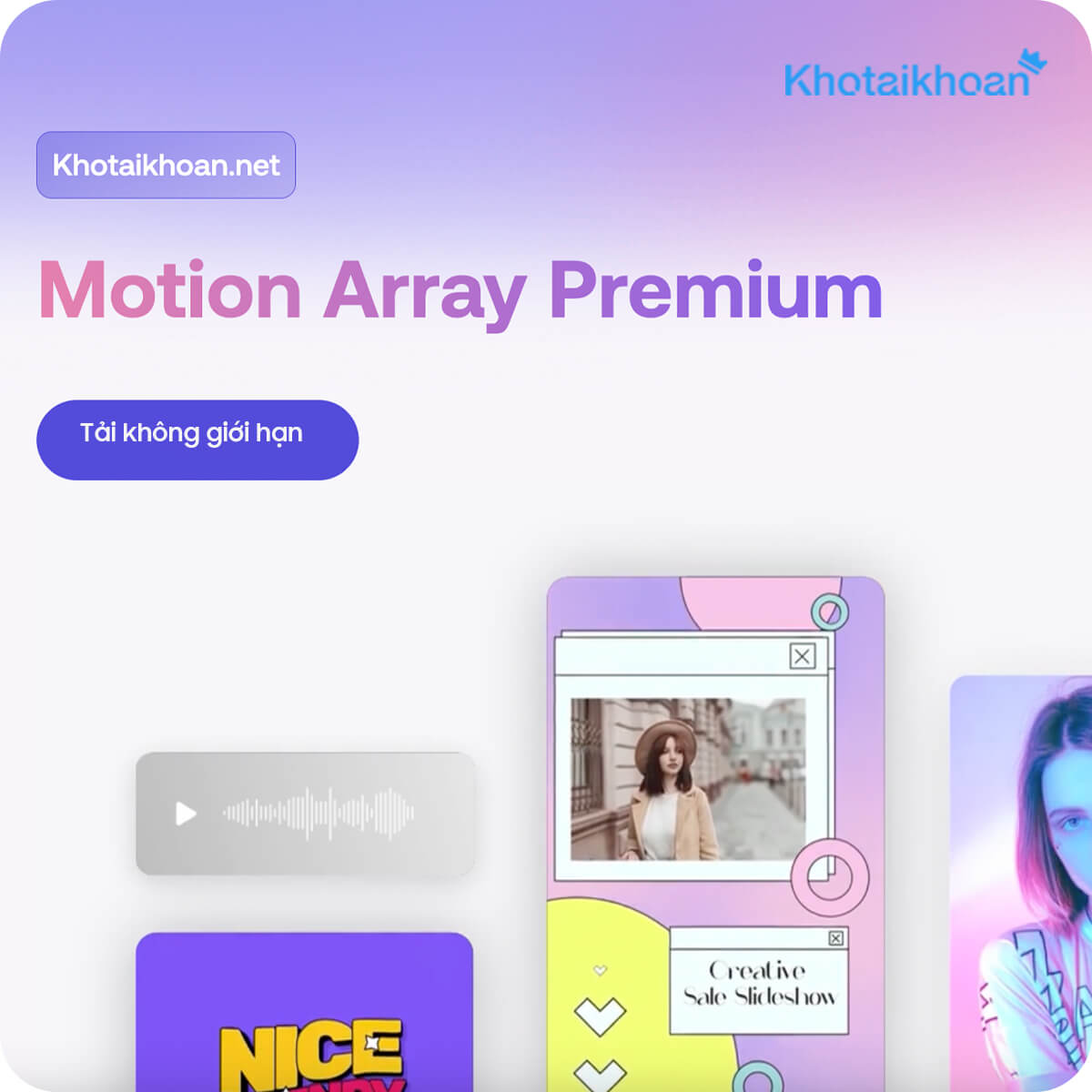 Tài khoản Motion Array